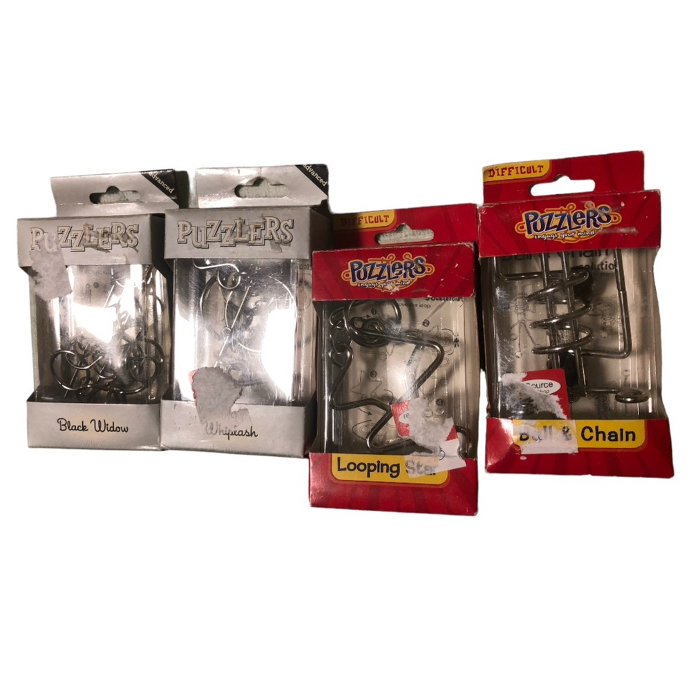 Set of 4 Puzzlers Difficult and Advanced Skill Level